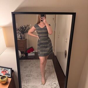 Lilly Pulitzer Navy and Gold Mini Dress